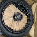 2.50-14 60/100-14 Front 3.00-12 80/100-12 Rear Rim Wheel Tires With 12-15mm Bearing for 50cc 90cc 110cc 125cc SSR125 TTR110 PW80 CRF70 KLX110 Apollo TaoTao DB14 Coolster Pit Bike Motorcycle