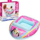 Swimways Barbie Inflatable Water Boat Vehicle, Inflatable Pool Floats and Kids Pool Toys, Barbie Pool Party Supplies for Kids Aged 3 & Up