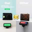 2 x Men's Slim RFID Wallet: Leather Ultra Thin Billfold for 14 Cards with Hidden AirTag Holder, Cash Pocket & Gift Box, Black