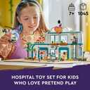 LEGO Friends Heartlake City Hospital Toy Playset, Helicopter Toy and Mini-Doll Characters, Building Set for Kids, Pretend Play, Gift for Girls and Boys Ages 7 Years Old and Up, 42621