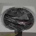 Large Decorative Bowl, Modern Resin Pedestal Bowl for Home Decor, Stylish Fruit Bowl for Kitchen Counter, Chic Key Holder for Entry Table, Matte Black