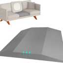 Couch Cushion Support, Sofa Cushion Supports for Sagging Cushions Trapezoid High Density Foam Replacement for Furniture Seat Sagging Gray Set of 1