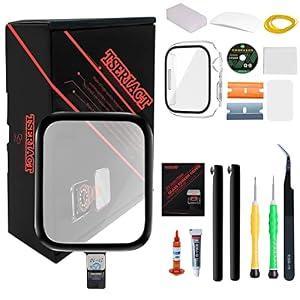 Tseriact Compatible with Apple Watch Series 6 44mmScreen External Glass is Damaged and Touch Digitizer Breakage Replacement Repair Kit & with Instructions (No incl LCD Screen) (Series 6 44mm)