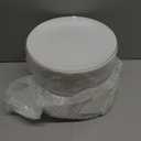 Bestluck 100 PCS Black Gold Plastic Plates, 7 inch Black Disposable Plates for Party, Disposable Dessert Plates for Party, Graduation, Birthday, Wedding