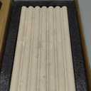 Natural Travertine Marble Tray for Bathroom Countertop Organizer,Vanity Decorative Stone Tray for Candles, Perfume, Jewelry Dish Ring Tray (Beige)