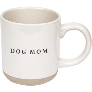 Sweet Water Decor Stoneware Coffee Mugs | Novelty Coffee Mugs | 14oz Stoneware Coffee Cup | Microwave & Dishwasher Safe | Funny Coffee Mug | Birthday Gift (Dog Mom)