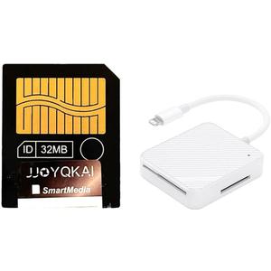 SmartMedia Card 32MB SM Memory Card Smart Media Card W/Lighting to Memory Card Reader