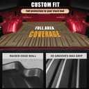 Truck Bed Mat Fit for 1999-2016 Ford Super Duty F250/F350/F450 Accessories 6.8FT, Black Flush All Weather Protection TPE Heavy Duty Pickup Bed Liner Cargo Mat