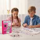 Halfic DIY Jewelry Making Kit, Over 300 Pcs Bracelet Making Bracelet Kit, DIY Craft Gift for Girls, Creative DIY Fashion Jewelry Crafting Gift