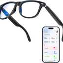 Smart AI Glasses with Auto-On Wear Detection, Bluetooth Glasses for Men Women, Blue Light Smart Glasses, Noise Canceling Hands-Free Calls & Music, Voice Control for Work/Travle/Driving