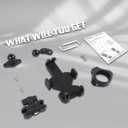 UTV Phone Mount Heavy Duty, Aluminum SXS Phone Holder 360 Adjustable for 1.75"-2" UTV Round Bar, Fit RZR Ranger Maverick x3 Talon Pioneer Mule for 4 to 7.2 Inch Cell Phone
