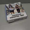 Weighted Vest Woman, 6/8/12/16/20/25/30 Lb Unisex Reflective Strength Training Weight Vest For Running, Jogging, Cardio & Workouts (Black)