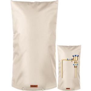 Winter Pipe Insulation Cover (5F) ,Insulated Backflow Preventer Freeze Protection, Pump Cover, Sprinkler/Well/Valve Head Cover (Khaki 14''W*28''H)