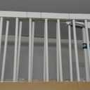 Babelio 36" Tall Baby Gate, PressGuard P7, 29-55" Auto Close Pressure Mounted Dog Gate for Doorways & Hallway, Basics Easy Walk Thru Pet Gate, Extra Wide Metal Child Gate, White