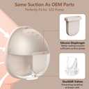 10pcs Breastpump Kits, 6pcs Duckbill Valves and 4pcs Silicone Diaphragms Compatible with eufy S1 Pro/S1/E10/E20 Pump, Replace for Lansinoh Discreet Duo/NCVI/NICEGREEN/Nuliie/Zooawa S32 Model Pump