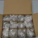 Jenaai 12 Pcs 2.36 Inch Silver Glass Christmas Ball Ornaments Vintage Christmas Tree Decorations Mercury Glass Hanging Ornaments for Trees Xmas Holiday Party Garland DIY Craft Supplies, 6 Style