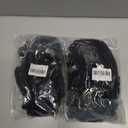 2 x Glooarm 3 Pairs Winter Gloves for Men Women Thick Cashmere Magic Winter Gloves Knit Stretchy Mittens Unisex Adults Gloves (Black)