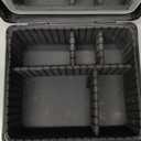 Travel Makeup Case with Lighted LED Mirror  Waterproof Cosmetic Organizer with Adjustable Dividers, Portable Makeup Train Case for Women, Black