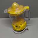 Proctor Silex Alex's Lemonade Stand Electric Citrus Juicer Machine, Large 34 oz. Pitcher, Pressure Activated, for Lemons, Limes and Oranges, 34 oz, Includes 2 Reamers & Recipe Book, Yellow (66341)