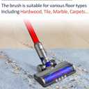 Vacuum Attachments for Dyson V6 Cleaners, Brush Motorhead Head with LED Lights for Hardwood Floor and Carpet, V Shape Bristle Roller Replacement Parts for DC59 DC61 DC62 DC74