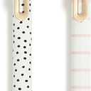 U Brands Monterey Ballpoint Pens, Set of 2, Stripes And Dots With Gold Details, Bold (1.0 mm) Point