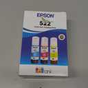 EPSON 522 EcoTank Ink Ultra-high Capacity Bottle Color Combo Pack (T522520-S) Works with ET-2720, 2800, 2803, 2840, 4700, 4800, 4810