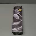 4 Pcs Cooking Utensils Set, Stainless Steel Kitchen Utensils, Heat Resistant Metal Kitchen Tools Include Solid & Slotted Turner Wok Spatula, Serving Spoon, Ergonomic Handle, Easy to Clean, Silver