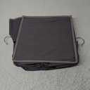 BOOMIBOO Hanging Closet Organize and Shelves，5-Hanging Shelf with 2 Side Pockets，Storage Foldable （Grey）