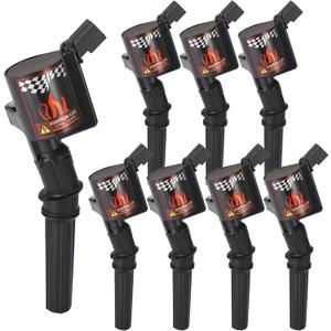 CarBole High Performance Coil Pack For F150 F250 F350 5.4L 4.6L V8 DG508, Ignition Coil For 1997-2014 Ford Crown Victoria E150 E250 Expedition Mustang Lincoln (Pack of 8pcs)