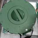 Portable Toilet for Camping, Adjustable Portable Camping Toilet, Luggage Toilet with Lid, Strap, Toiletry Bag for Camping, Hiking, Travel and Car (Green)