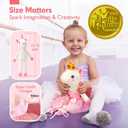 Unicorns Toys for Girls Age 4-6 Ballerina Doll Stuffed Animal Girl Toys Age 4-5 Ballet Dress up Doll with Plush Bag 4 Year Old Girl Birthday Gifts 5 Year Old Girls Dance Recital Gifts, Graduation Gift