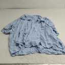 Neer Men's Big and Tall Linen Shirts M-7XL Short Sleeve Casual Button Down Blouses with Pocket Summer Beach Tops (Light Blue, 7XL)