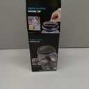 Large Piggy Bank for Boys Adults, Vertical Digital Coin Counting Bank with LCD Counter, 1.8L Capacity Coin Bank Money Jar for Adults, Designed for All US Coins (Blue)