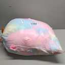 Smoofy Fluffy Queen Comforter Set, Faux Fur Pink Comforter Set Queen Size, Luxury Fuzzy Bedding Set, Soft Shaggy Bed Set for All Season, 3 Pieces - 1 Comforter & 2 Pillowcases, Tie-Dye Pink