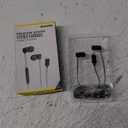 Skullcandy Jib Wired Earbuds with 3.5mm Plug, Noise Isolating Fit, Built-In Microphone Call and Track Control, Convenient for Travel - Black