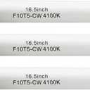F10T5-CW 16" 4100K Fluorescent Linear Light Bulb,T5 10W Cool White Bulbs Replacement for Jasco,Philips,G5 Miniature Bipin Base(3 Pack)