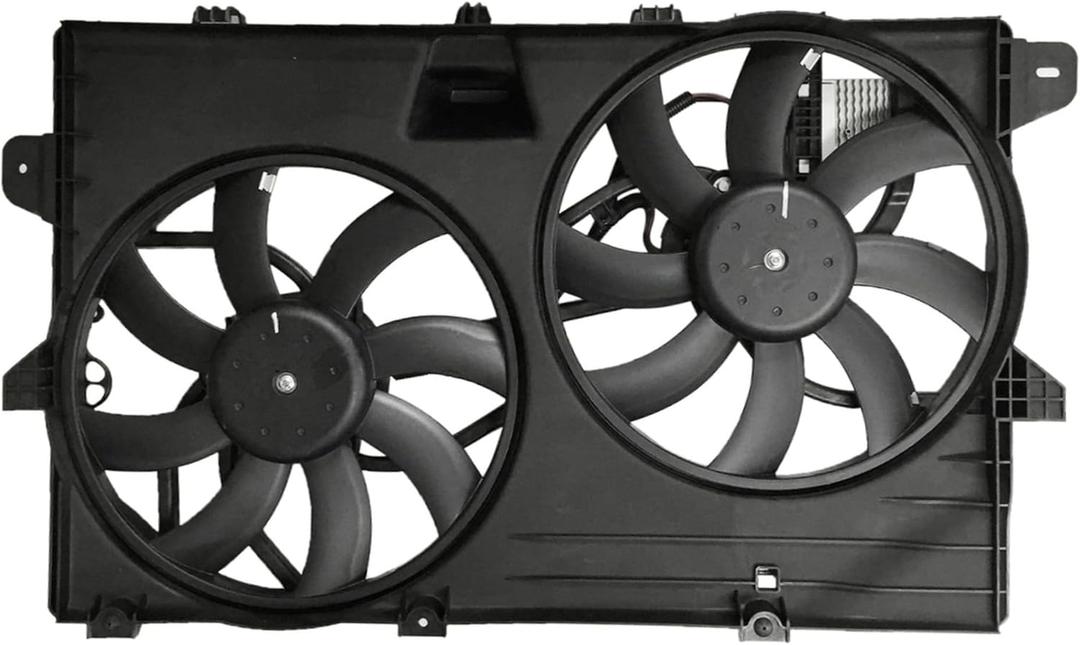 PartsFlow Engine Radiator Cooling Fan Assembly for 2007 2008 2009 2010 2011 2012 2013 2014 2015 Lincoln MKX for 2007-2014 Ford Edge 621-392