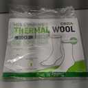 COZIA Merino Wool Socks for Men & Women Casual Warm Winter Cozy Thermal Socks (Large-X-Large, Black)