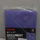 25-Pack 8.5 x 11 Inch Document-Toploaders - Premium Document Topload Holders, Crystal Clear Document Top loaders, Hard Plastic Page Sheet Protectors for Photos, Prints, Menu Covers and Work Papers