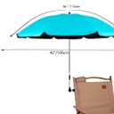 Beach Chair Umbrella with Universal Clamp,360 Adjustable Sunshade Umbrella,Clip on Parasols for Patio,Wheelchairs,Golf Carts