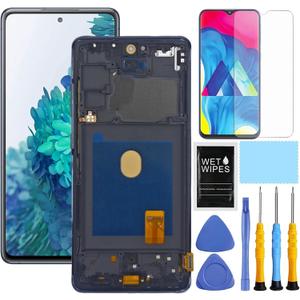 AMOLED For Samsung Galaxy S20 FE 5G Screen Replacement Kit - LCD Display Touch Screen Digitizer - SM-G781U1/DS G781A G781W G781V - 6.5 inch (Black With Frame)