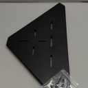 Corner Shelf, 3.0mm Aluminum Alloy Corner Shelf Wall Mounted, for Bathrooms,Offices, Bedrooms,Kitchens,Dorm Rooms and Living Rooms(6 in Black)