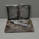 Step Stool, Height-Adjustable Wooden Step Ladder Foot Stool Small Kitchen Stool Helper for Toddler Adults, Ladder Chair for Home Bedside Bathroom Sink Potty-Black