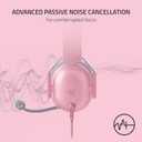 Razer BlackShark V2 X Gaming Headset: 7.1 Surround Sound - 50mm Drivers - Memory Foam Cushions - for PC, PS4, PS5, Switch - 3.5mm Audio Jack - Quartz Pink