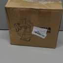 MIXXIDEA Squirrel Feeder Picnic Table with Tall Umbrella, Wooden Squirrel Feeders for Outside, Cute Chipmunk Feeder with Corn Cob Holder, Solid Structure, Thick Wood (Rustic Brown Red Umbrella)