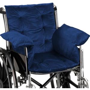 Big Hippo Wheelchair Seat Cushions, Comfortable Wheelchair Cushions for Pressure Relief, Soft Wheelchair Seat Cushions Pain Relief -17 17 Inches - Prussian Blue