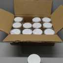 4oz Jars with Lids, Hoa Kinh 12 Pack Clear Glass Jars with Lids Empty Cosmetic Containers Round Airtight Glass Jar with Inner Liners and White Lid for Storing Lotions, Powders, and Ointments