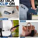 Phone Assured Retractable Phone Tether Durable Clip-On Leash for Anti-Drop & Anti-Theft Security