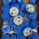 LANKER 24 Pack LED Tea Lights Candles, Flickering Blue Flameless Tealights, Long Lasting Battery Operated Fake Candles, Decoration for Halloween and Christmas (Blue - 24pcs)