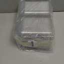 100 Pcs Clear Hinged Plastic Containers with Lids,Individual Cake Slice Containers,Square Plastic Food Container,Disposable Clamshell Take Out Containers for Cakes,Cookies,Pasta,Sandwiches,Salad